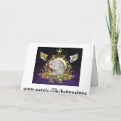 サンタクロース飛んでいるレッドノーズ シーズンカード (裏面)