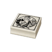 サンタクロース飲むコーヒークリスマスクリスマスアート ラバースタンプ (スタンプ)