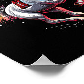 サンタクロース馬クリスマスアートライディングドレス ポスター (角)