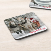 サンタクロース馬車クリスマスホリデー コースター (左側)