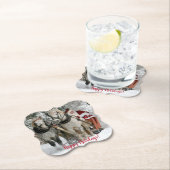 サンタクロース馬車クリスマスホリデー ペーパーコースター (インサイチュ)