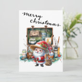 サンタクロース魚釣りオンクリスマスデー シーズンカード (スタンド正面)
