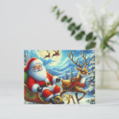 サンタクロース04 ポストカード (スタンド正面)