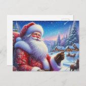 サンタクロース05 ポストカード (正面/裏面)