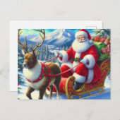 サンタクロース08 ポストカード (正面/裏面)