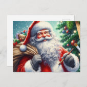 サンタクロース09 ポストカード (正面/裏面)
