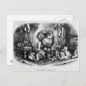 サンタクロース1872年の来ること シーズンポストカード (正面/裏面)