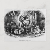 サンタクロース1872年の来ること シーズンポストカード (正面)