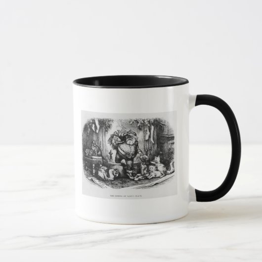 サンタクロース1872年の来ること マグカップ (右)