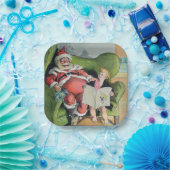 サンタクロース1896ホリデー紙プレート ペーパープレート (パーティー)