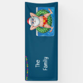 サンタクロース7月のクリスマスプールパーティーバナー 横断幕 (縦)