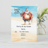 サンタクロース7月の夏のクリスマス 招待状 (スタンド正面)