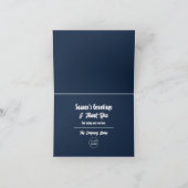 サンタクロース、あなたはサンタスティック、季節の顧客 サンキューカード (内部)