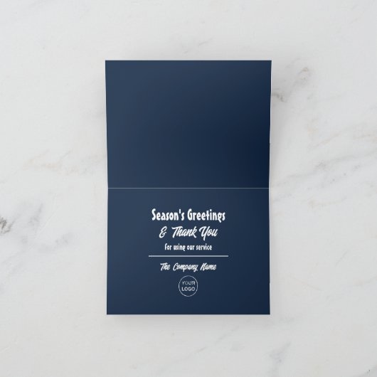 サンタクロース、あなたはサンタスティック、季節の顧客 サンキューカード (内部)