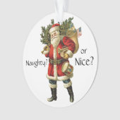 サンタクロース – いけなまたは素敵なクリスマスオーナメント オーナメント (正面)