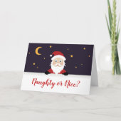 サンタクロース いたずらっ子?それともいい子? カード (正面)