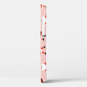 サンタクロース、かわいいピンクのシームレスなパターン。 Case-Mate iPhoneケース (裏面 / 左)