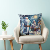 サンタクロース、そり乗り、居心地の良いクリスマス クッション (椅子)