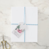 サンタクロース、そり、ペンギン、森 ギフトタグ (より糸付き)