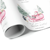 サンタクロース、そり、ペンギン、森 ラッピングペーパー (ロールコーナー)