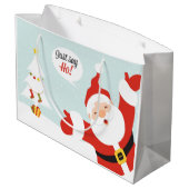 サンタクロース – ちょうど行って ラージペーパーバッグ (裏面アングル)