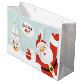 サンタクロース – ちょうど行って ラージペーパーバッグ (正面アングル)