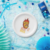 サンタクロース™の熱気取り除かれた年 ペーパープレート (パーティー)