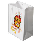 サンタクロース™の熱気取り除かれた年 ミディアムペーパーバッグ (裏面アングル)