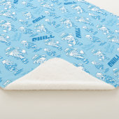 サンタクロース™の雪隠しパターンのない年 シェルパブランケット (3/4)