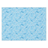 サンタクロース™の雪隠しパターンのない年 テーブルクロス (正面(横))