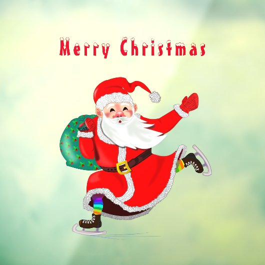 サンタクロース – みんなのためのギフト – Merry Christmas ウィンドウサイン (シート3)