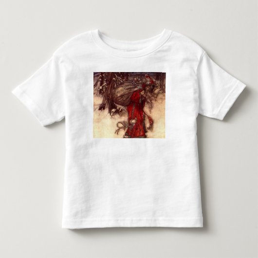 サンタクロース・アーサー・ラッカム トドラーTシャツ (正面)
