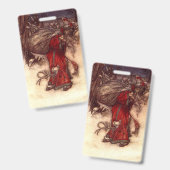 サンタクロース・アーサー・ラッカム バッジ (正面＆裏面)