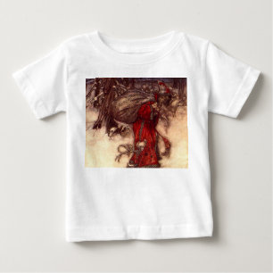 サンタクロース・アーサー・ラッカム ベビーTシャツ