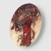 サンタクロース・アーサー・ラッカム ラージ壁時計 (傾斜)