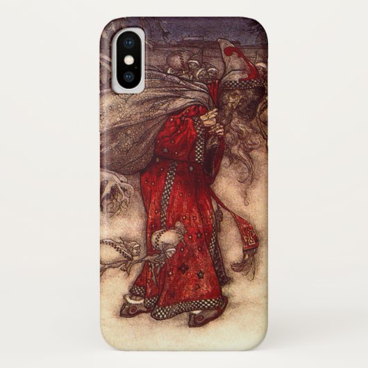 サンタクロース・アーサー・ラッカム Case-Mate iPhoneケース (裏面)
