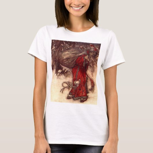 サンタクロース・アーサー・ラッカム Tシャツ (正面)