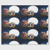 サンタクロース・イン・ザ・スカイ ラッピングペーパー (フラット)