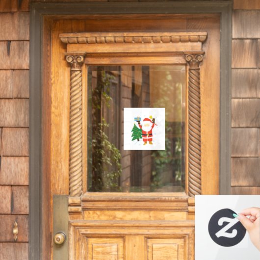 サンタクロース ウィンドウサイン (ホームデコレーション)