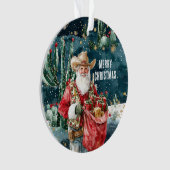 サンタクロース ウエスタンカウボーイ クリスマス オーナメント (正面)