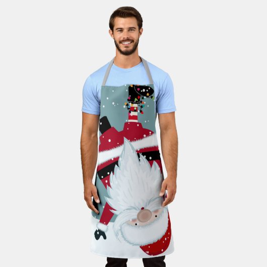 サンタクロース エプロン (着用した状態)