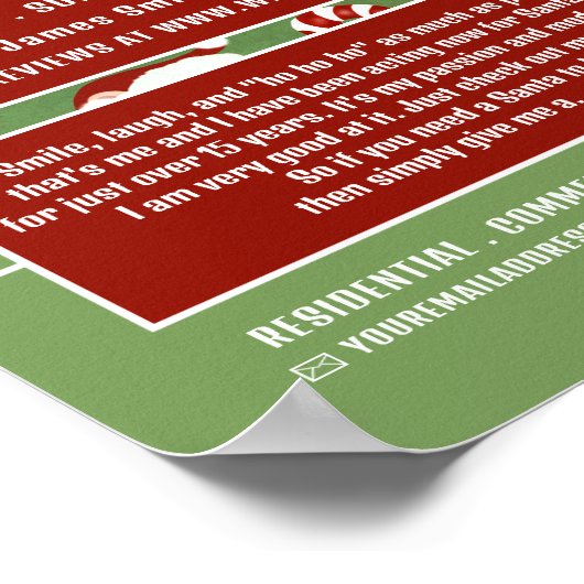 サンタクロース・エンターテイナー広告ズ・サンタキャンディ ポスター (角)