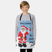 サンタクロース・オブ・カラー エプロン (着用した状態)