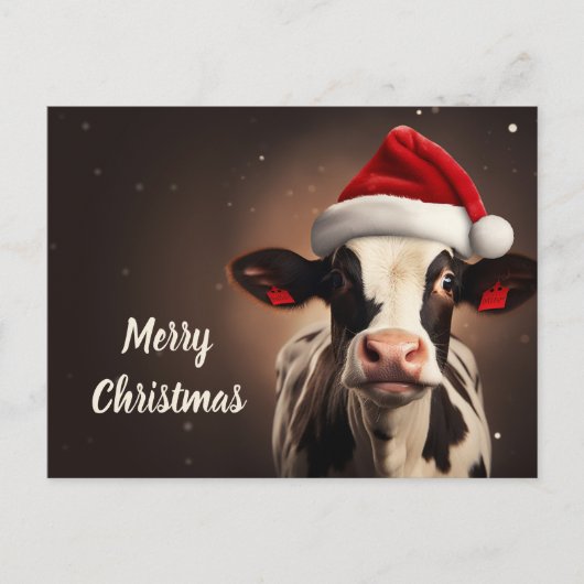 サンタクロース・カウクリスマス ポストカード (正面)