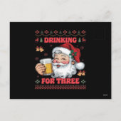 サンタクロース カップル クリスマス 飲酒 (裏面)