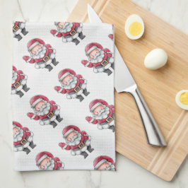 サンタクロース キッチンタオル