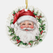 サンタクロース・キッド・クリスマスからの愛 セラミックオーナメント (正面)
