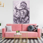 サンタクロース キャンバスプリント (インサイチュ (リビング))