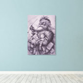 サンタクロース キャンバスプリント (インサイチュ (ウッドフロア))