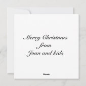 サンタクロース キュビズム シーズンカード (裏面)